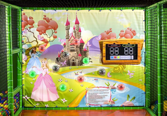 Princess themed interactive wall to place in playground for sale